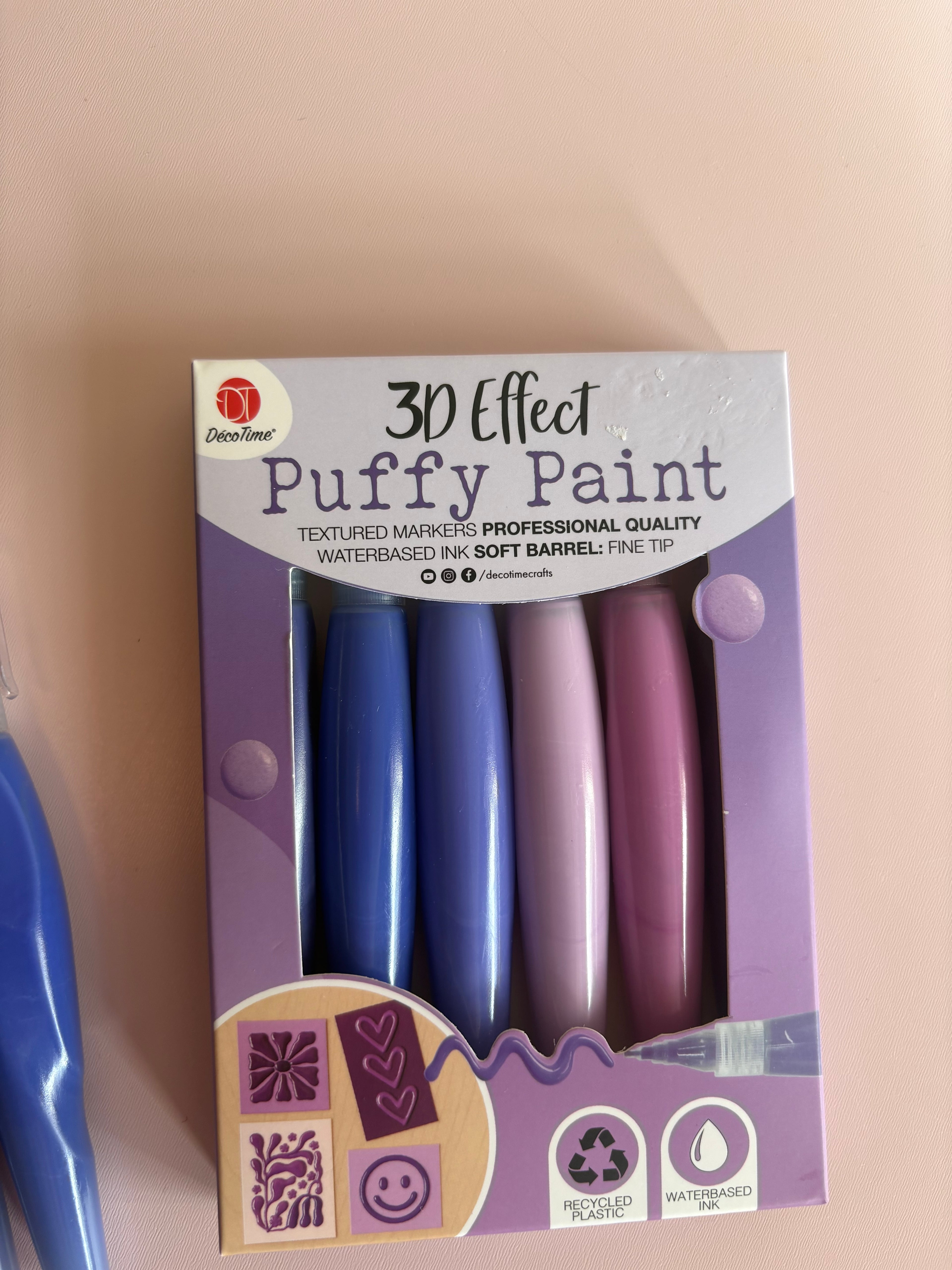 3D Puffy Paint Markers Set