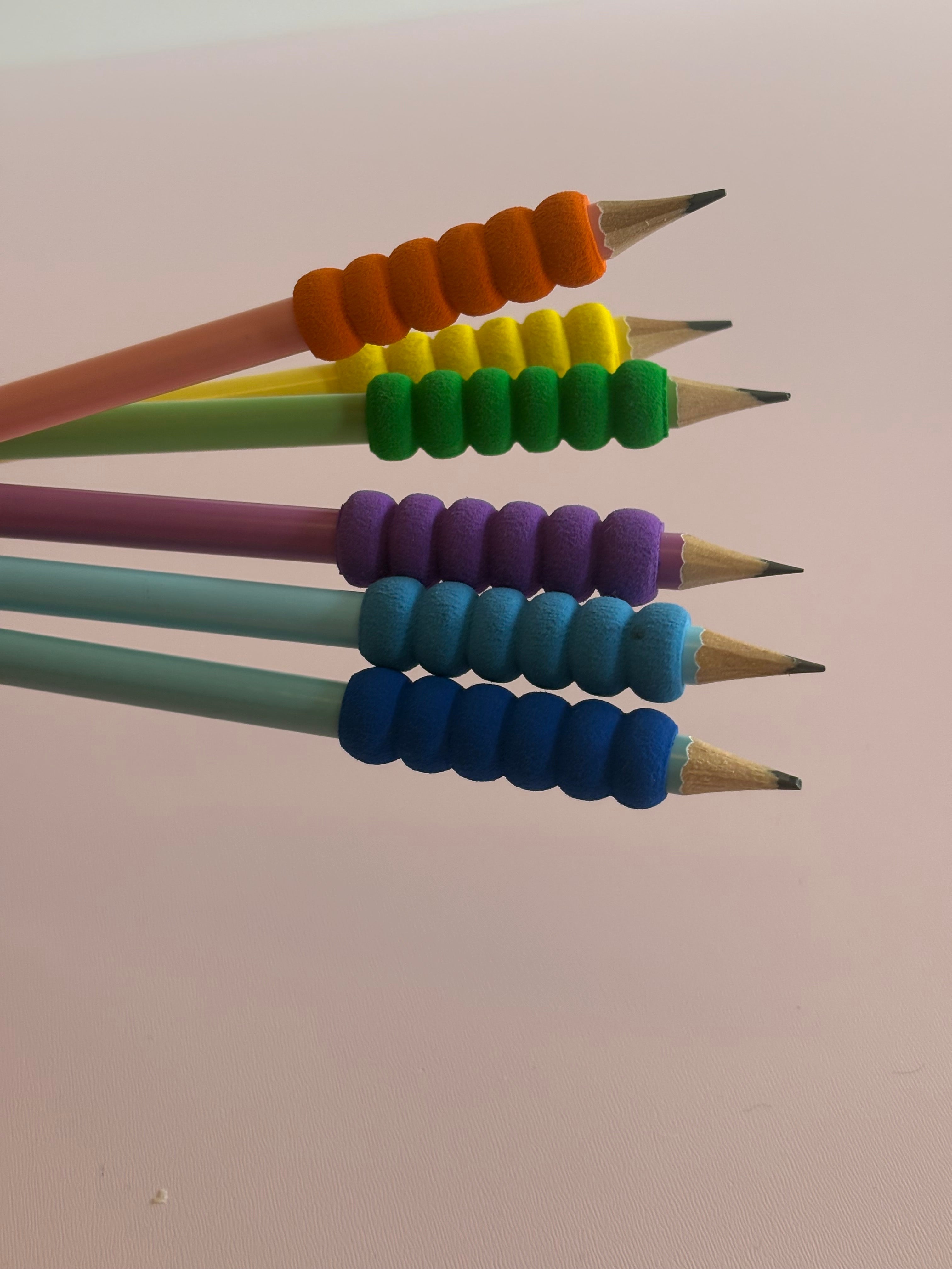 Wooden Pencils with Foam Cushion Grips