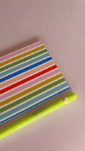 Retro Stripe Pocket Notebook & Pen Set