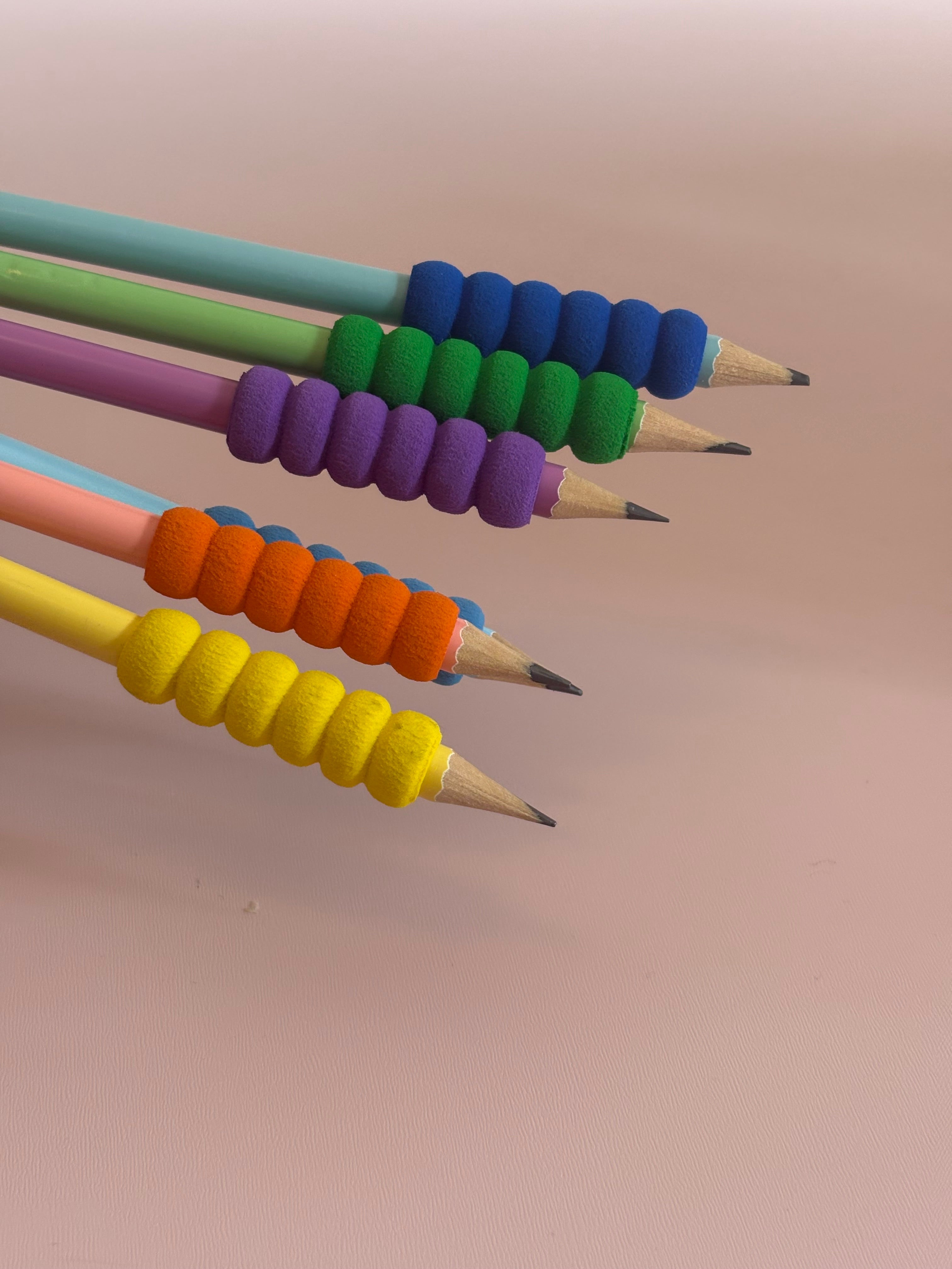 Wooden Pencils with Foam Cushion Grips