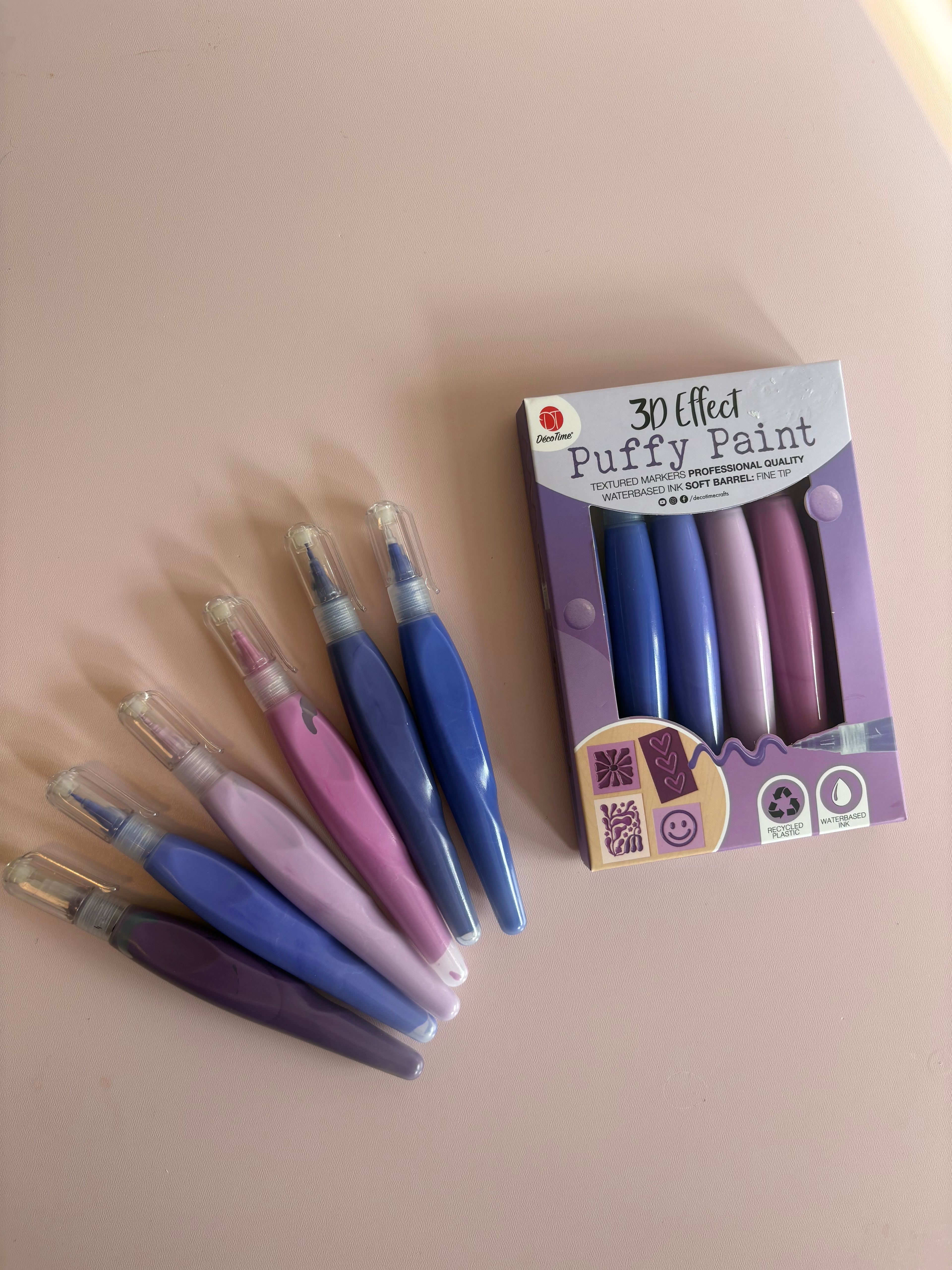3D Puffy Paint Markers Set