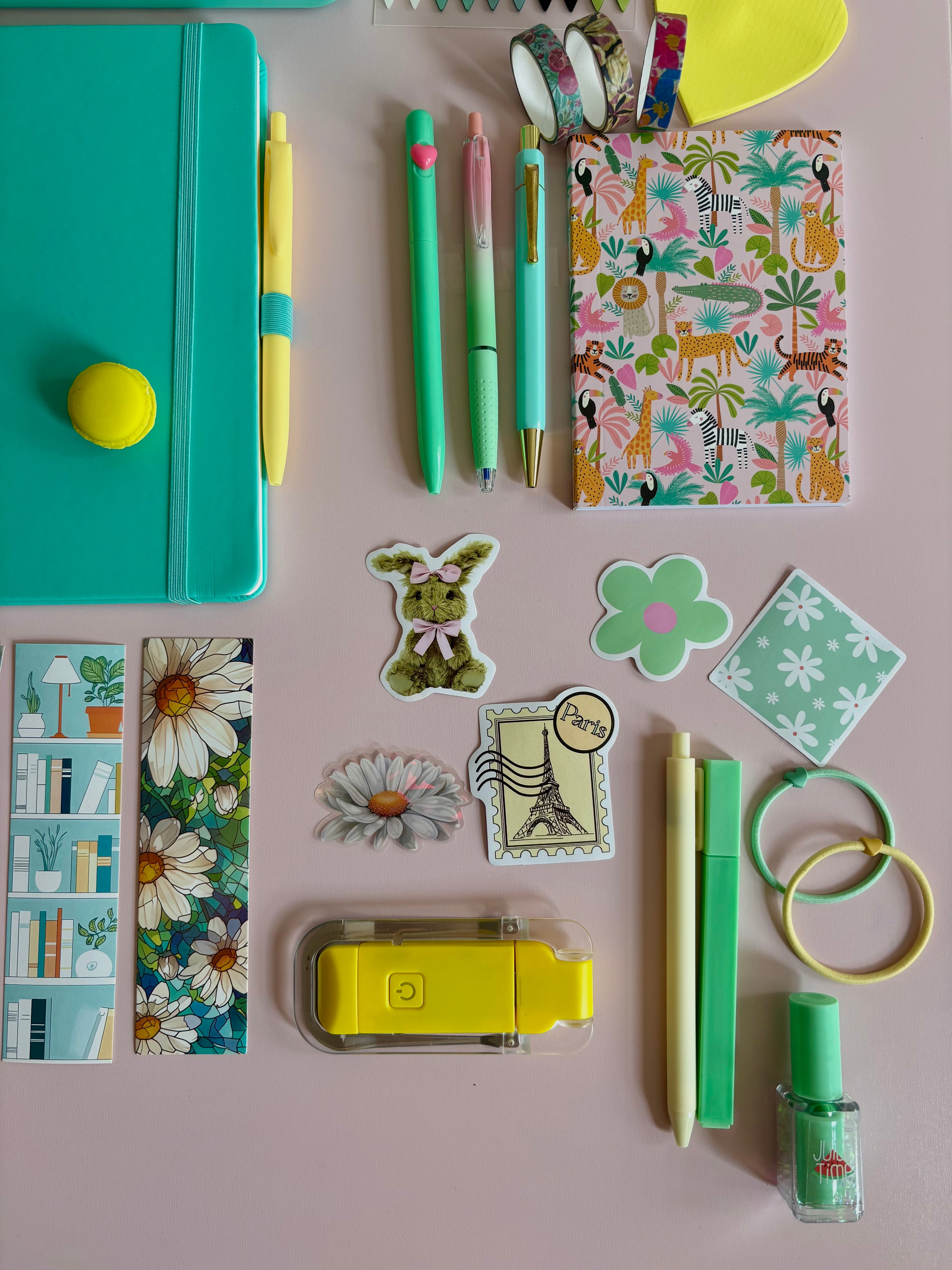Aurora Stationery Bundle  Mint & Yellow Edition