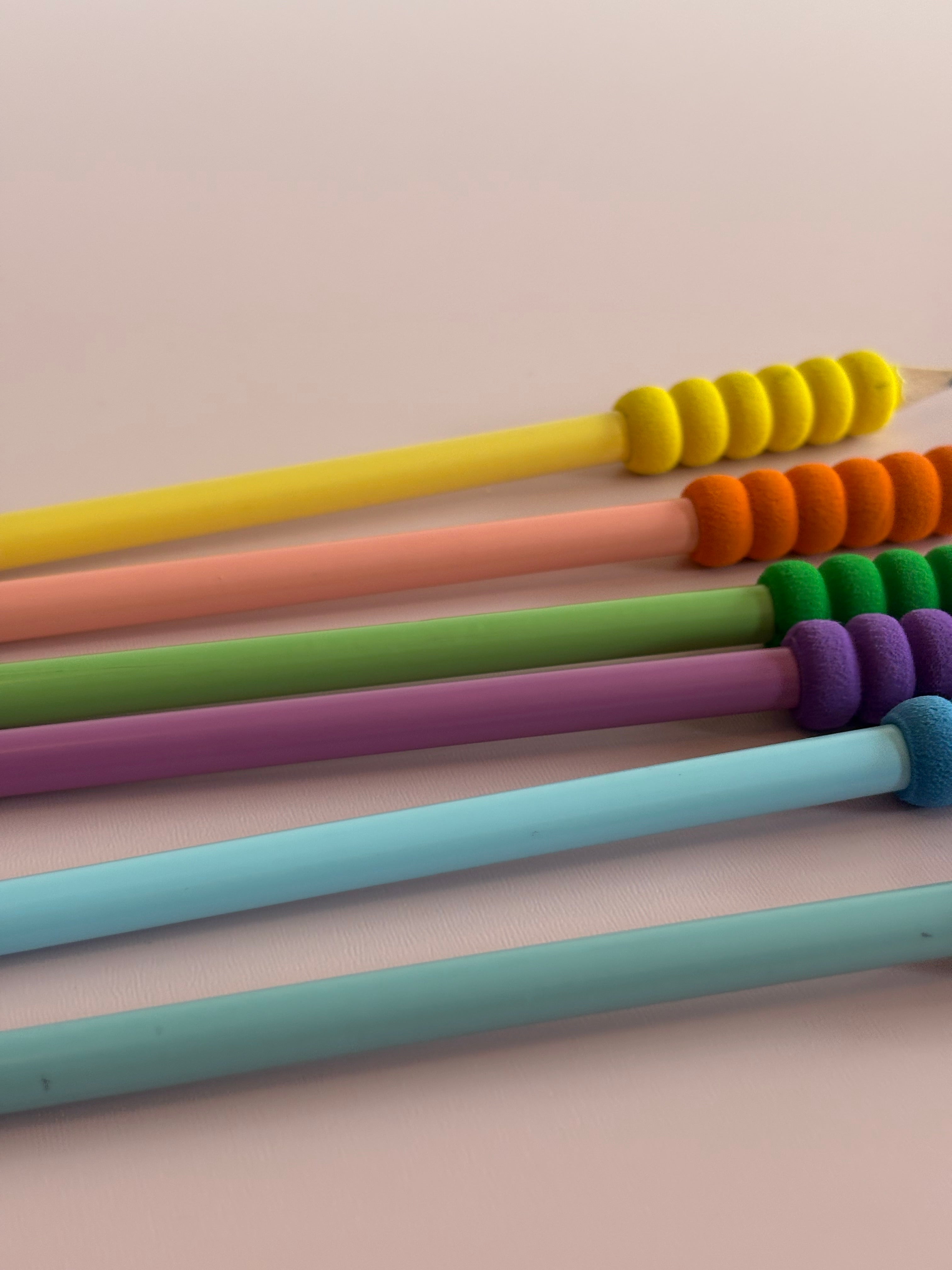 Wooden Pencils with Foam Cushion Grips