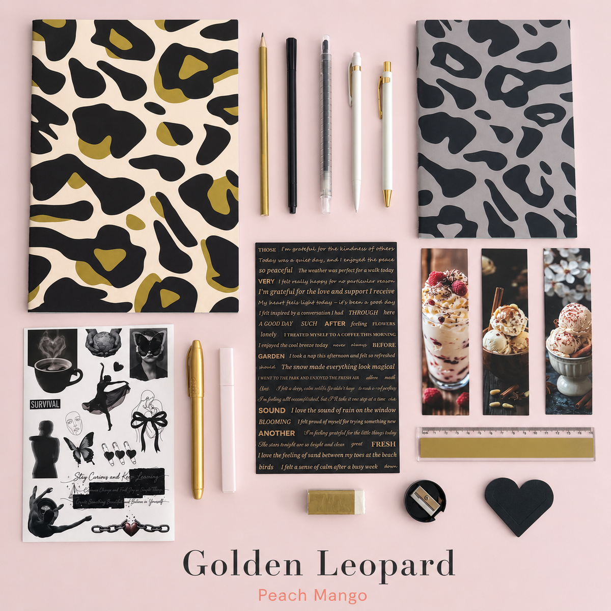 Golden leopard bundle set